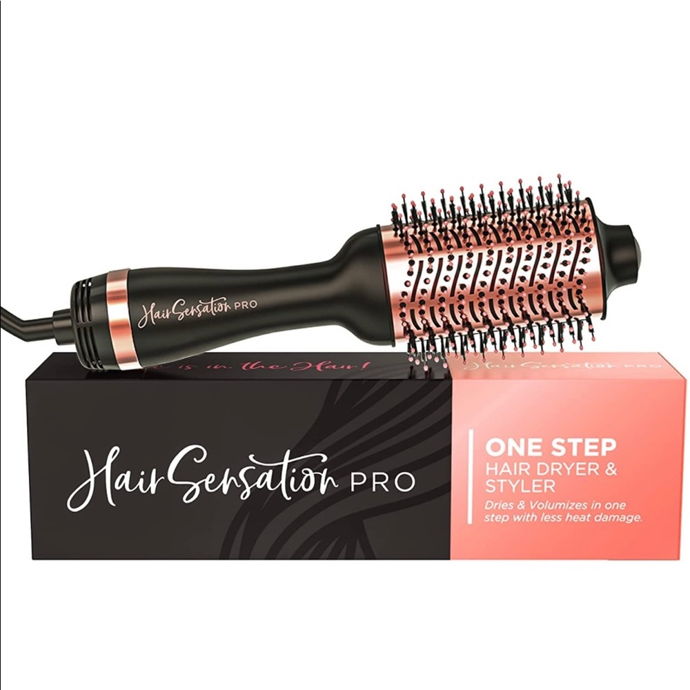 Hair dryer brush